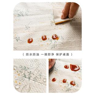 免洗防水防油台布日式棉麻桌垫矩形咖啡桌布2025新田园风格
