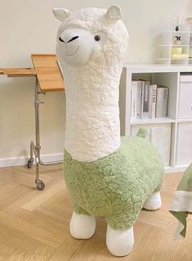 羊驼凳子客厅凳卧室座椅落地家居装饰品摆件乔迁新居新房耶诞礼物