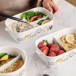 饭盒上班族减肥211减脂餐盒分格便当盒带盖ins学生保鲜碗微波加热