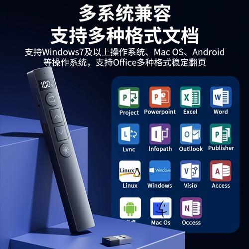 Универсальный пульт с лазером с зарядкой, проектор, электронный лайнер, дистанционное управление, обучение