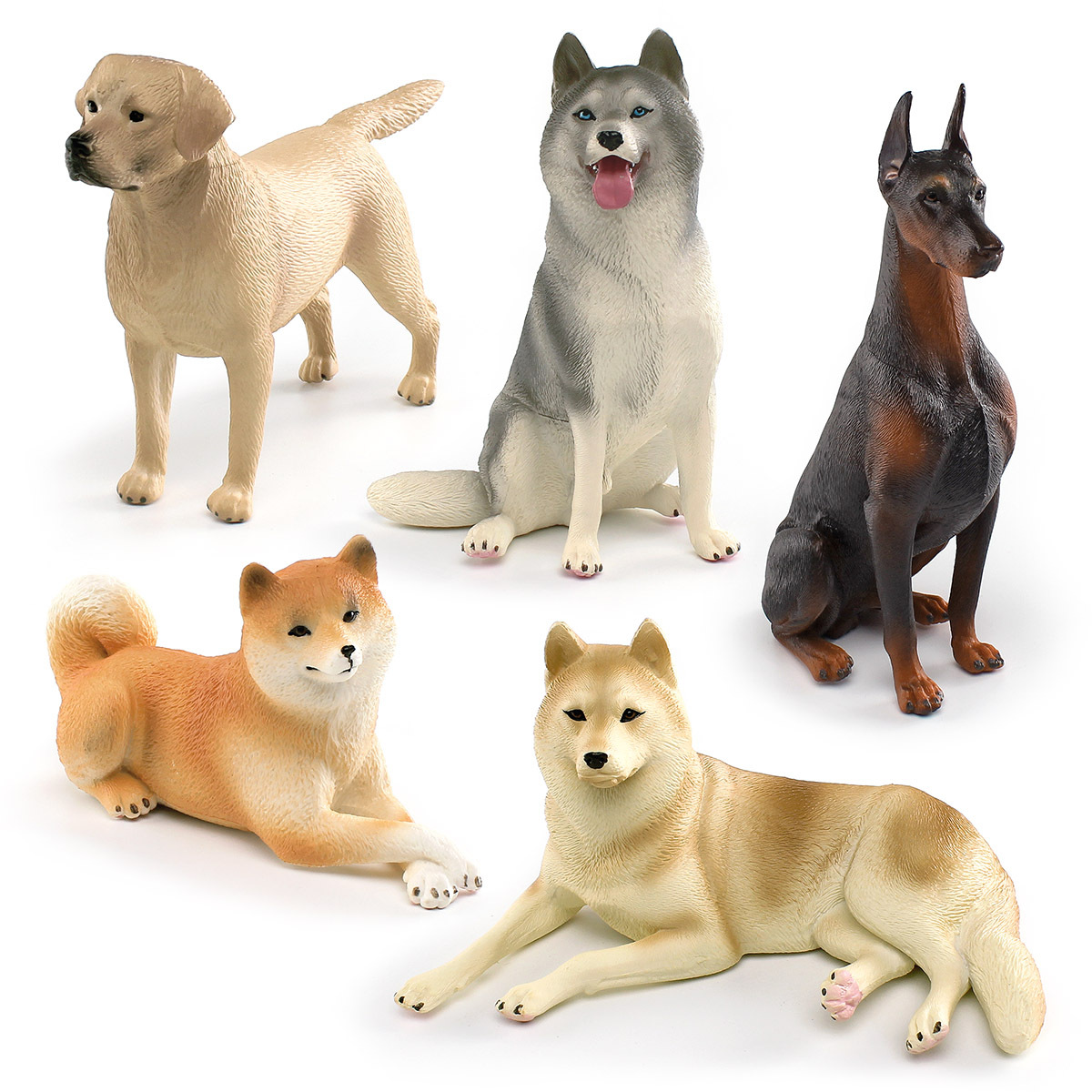 仿真杜宾犬拉布拉多柴犬哈士奇