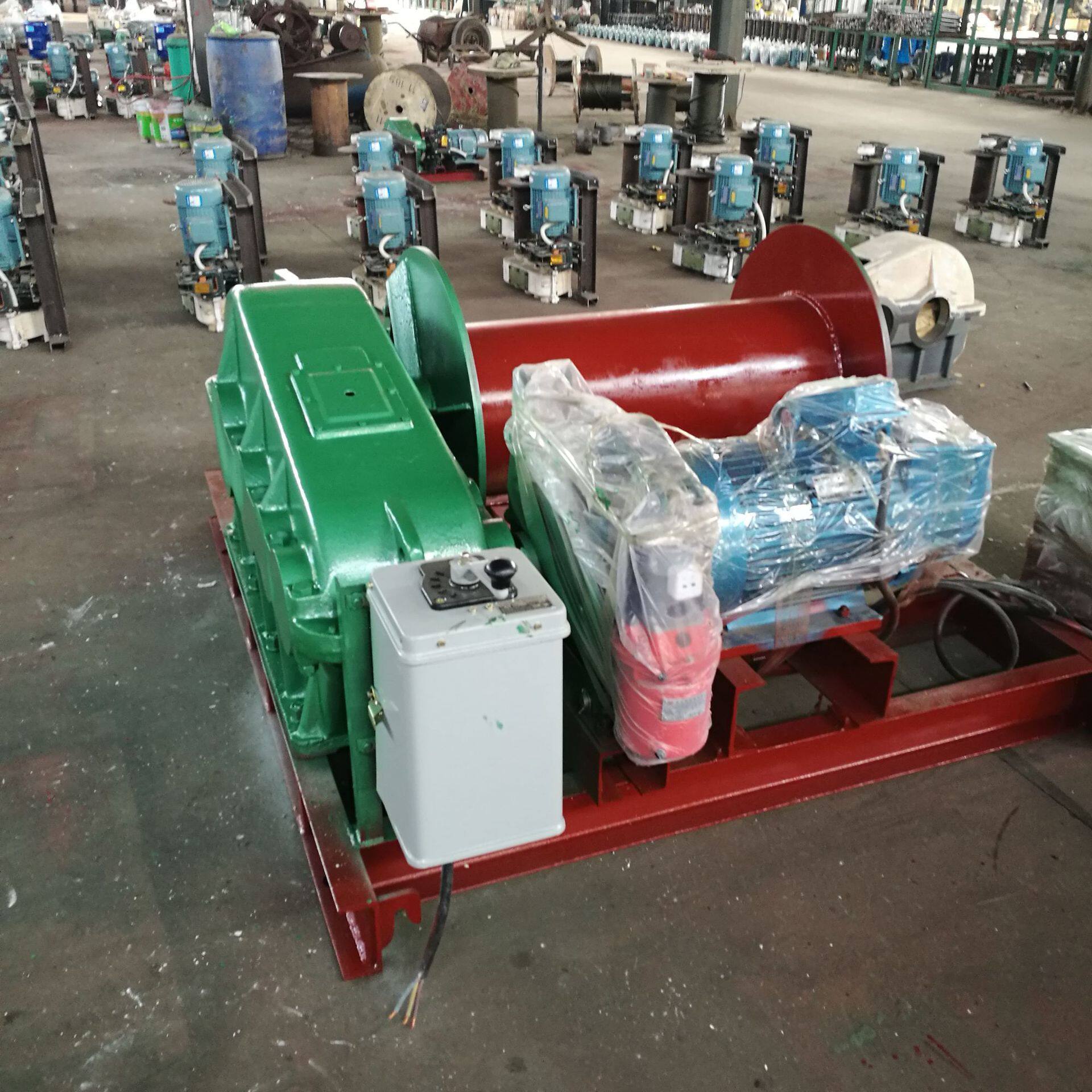 8吨调速电动卷扬机 工程建筑用慢速卷扬机 安全 自动启动卷扬机