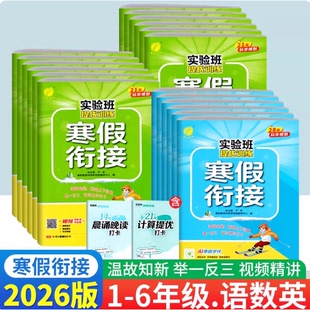 2026实验班寒假衔接提优训练一升二升三升四升五升六年级语文数学英语人教苏教北师译林青岛小学练习册题作业复习预习暑假一本通