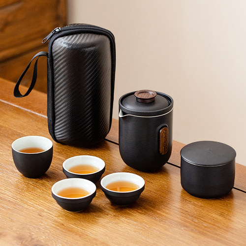 瓷绕九仙便携式旅行茶具