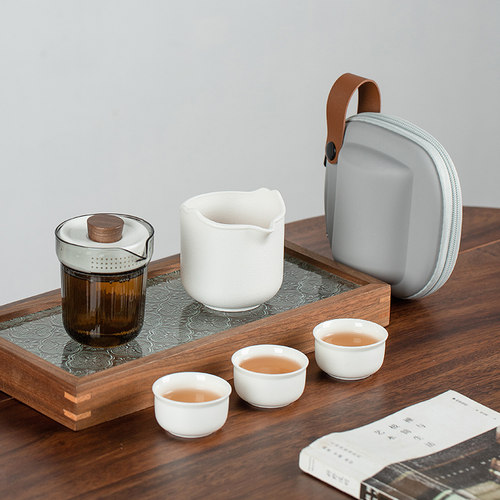 瓷绕九仙便携式旅行茶具小套装