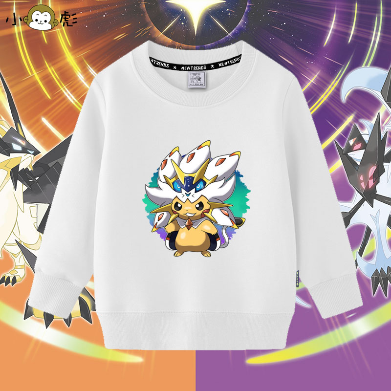 皮卡丘神奇宝贝宝可梦圆领卫衣