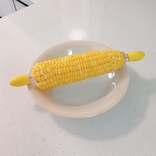 玉米钢叉不锈钢玉米针欧式2个水果叉吃玉米不粘手水果签烧烤叉子