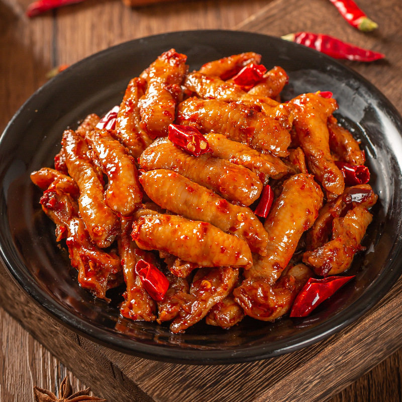 七间田麻辣鸡脚筋香辣味网红零食卤味冷吃休闲食品熟食香糯可口