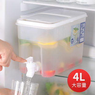 水龙头冰水杯水壶 大容量冰箱家用冷水壶凉水带龙头家用自带