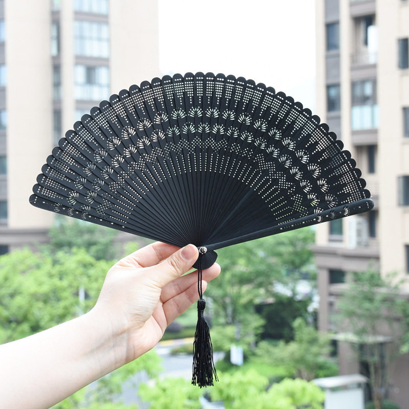 夏季男女全竹扇手持折扇日式和风中国风古风旗袍舞蹈扇礼品团