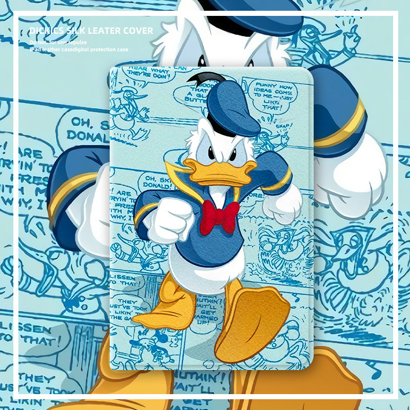 唐老鸭适用ipadmini6动漫保护套air5苹果2022pro11可爱平板10.5笔槽ipad98新款10.2寸外壳air4三折9.7迷你6,3C数码配件,平板电脑保护套/壳,淘宝优惠券,粉丝福利购,淘宝优惠卷