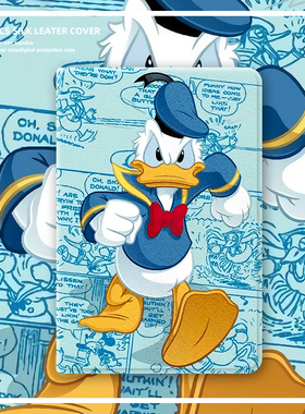 唐老鸭适用ipadmini6动漫保护套air5苹果2022pro11可爱平板10.5笔槽ipad98新款10.2寸外壳air4三折9.7迷你6