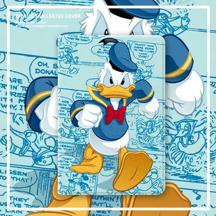 唐老鸭适用ipadmini6动漫保护套air5苹果2022pro11可爱平板10.5笔槽ipad98新款10.2寸外壳air4三折9.7迷你6