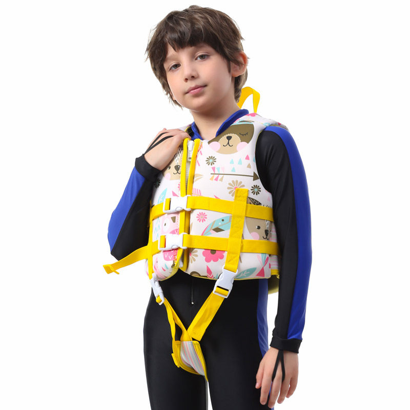 儿童救生衣浮力背心宝宝游泳装备小孩专用臂泳圈男女童浮潜马甲款