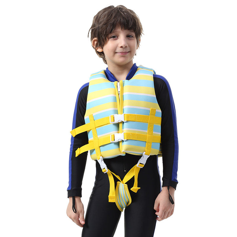 儿童救生衣小孩浮力衣游泳背心宝宝浮潜马甲专业求生服装备学游泳