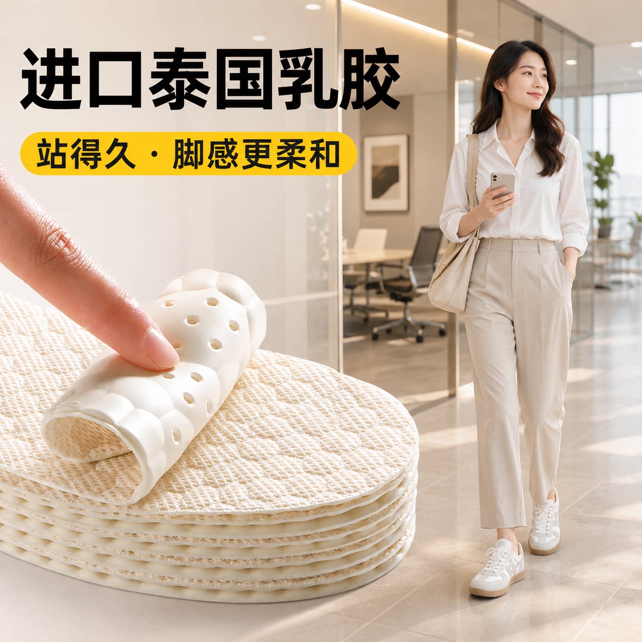 德训鞋鞋垫乳胶吸汗防臭超薄防滑
