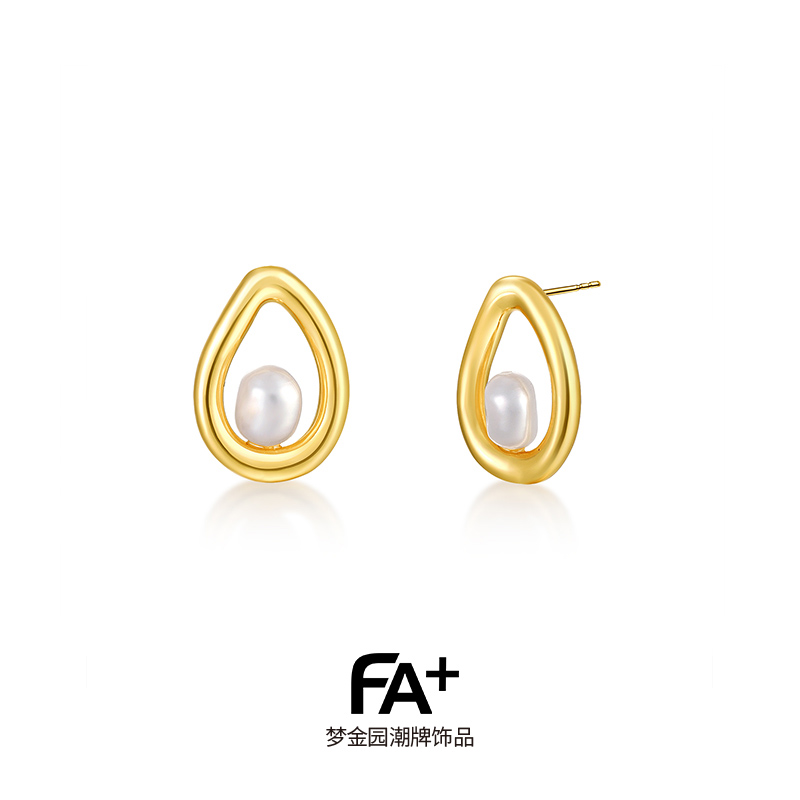 法加小众设计感银女士耳环