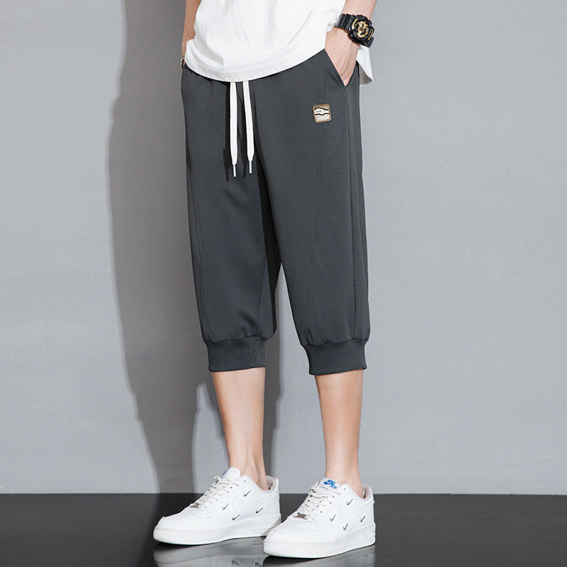 M-8XL大码胖男生时尚宽松速干七分裤休闲运动男K5118-P35控59,男装牛仔裤,星座209