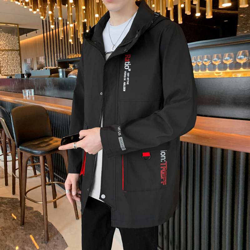 秋冬款大码M-8XL胖子休闲中长款连帽大码男宽松夹克男JK8226-P90,男装夹克,星座209
