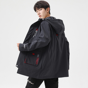 秋季加肥加大 M-8XL 中长款男士肥佬休闲夹克外套男 JK8226-P90图片