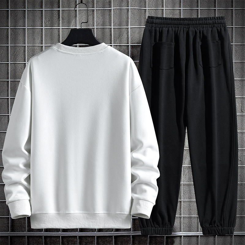 春款2XL-8XL加肥加大胖子休闲卫衣套装男TZ36311-P95-大码,男装休闲套装,星座209