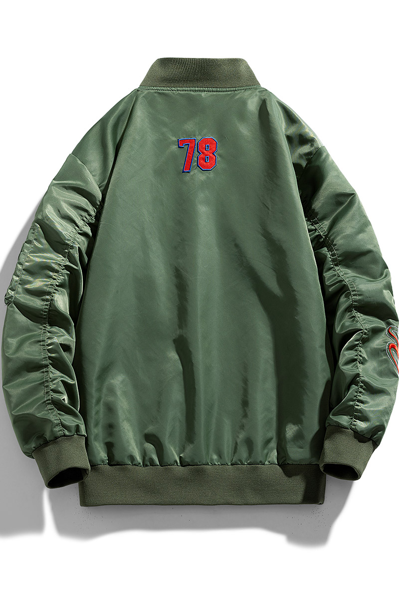 秋冬M-8XL日系男士棒球领休闲大码夹克飞行服外套上衣JK8278-P70,男装夹克,星座209