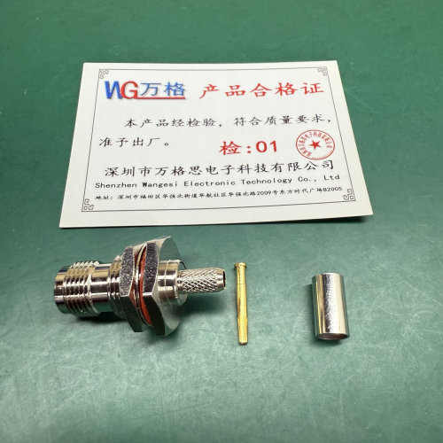 TNC-KY-3全铜申请连接器RG58RG142RG233连接头TNC母头六角