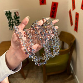 斜跨手机挂绳 可调节背带送夹片 水晶钻石挂绳女高端手腕挂脖2合1斜背电话挂绳长绳