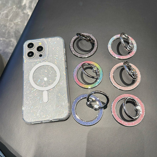 苹果安卓高级女磁吸指环手机支架