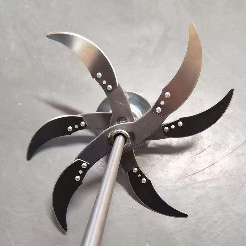 6刀片切草机粉碎机切菜塑料桶瓜喂鸡家禽养殖农村家用电钻改装diy