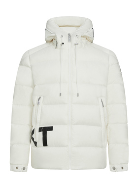 PP轻奢潮牌pleikpholppe25冬季新款时白色保暖高级连帽羽绒服潮男