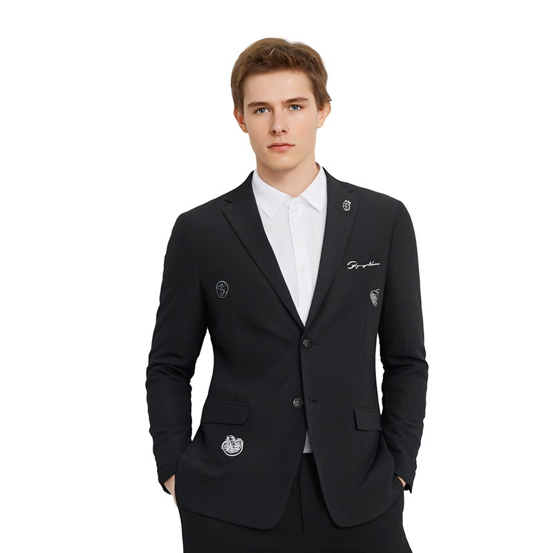 pleikpholppe奢侈潮牌PP男装2024春季新款休闲高级感西装外套男