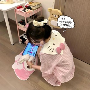 hellokitty凯蒂猫睡裙女款夏季纯棉短袖可爱大码睡衣家居服可外穿