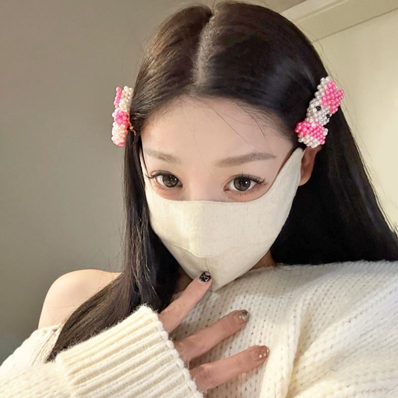 保暖口罩真丝面罩高颜值保暖防风防寒2025新款口罩面罩透气防晒冬