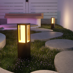 草坪灯户外防水庭院灯园林景观灯花园别墅现代简约方形插地草地灯