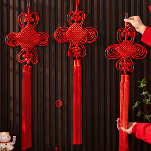 2026新年挂件中国结客厅高档挂饰手工编绳镇宅之宝入户门装饰新款