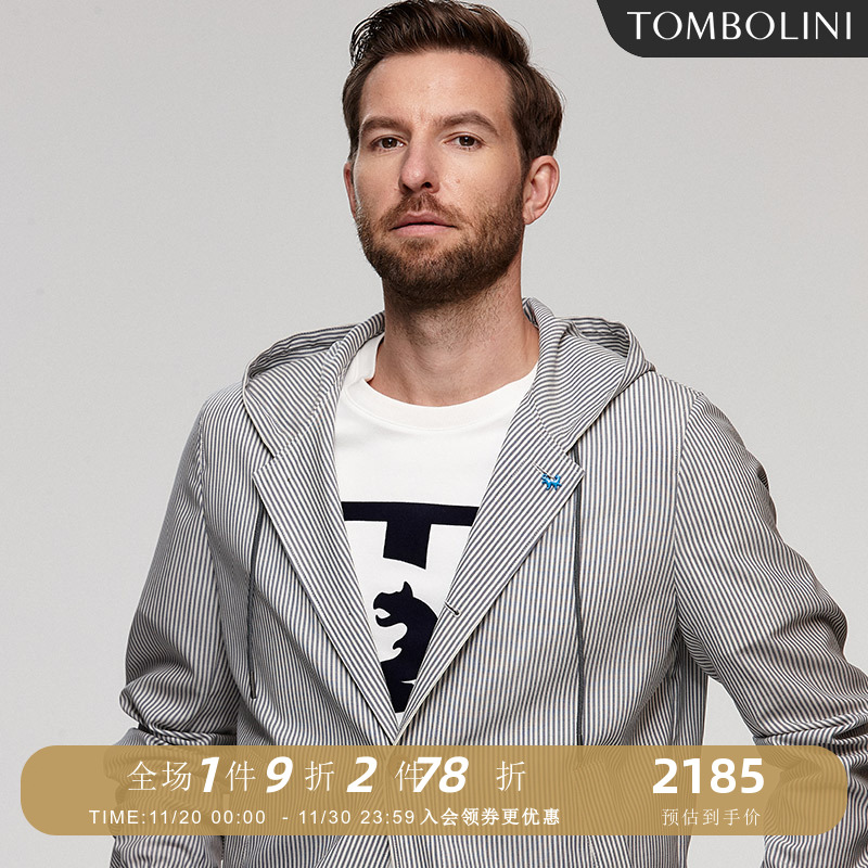 东博利尼100%羊毛夹克休闲外套