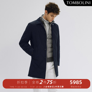 鹅绒服中长款 风衣式 保暖休闲羽绒服 男士 TOMBOLINI东博利尼冬新品