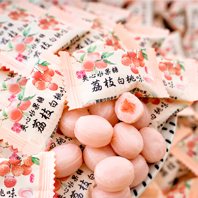 夏目友人水果夹心硬糖果网红爆款清新零食结婚喜糖前台批发圣诞节