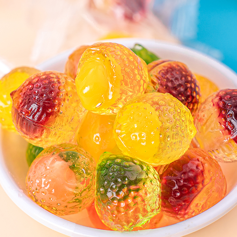 夏目友人 爆浆糖果零食喜糖网红爆款水果糖软糖散装圣诞节礼物