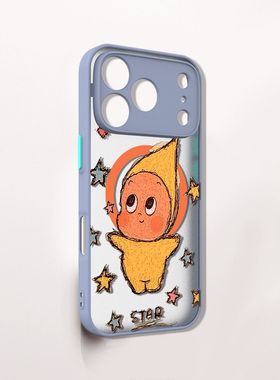 智卡奴x星星人系列磁吸手机壳magsafe适用于苹果iphone17/16promax/15plus/14pro/13mini/12/11/16e/se3灰色