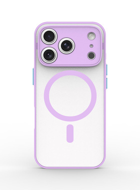 紫色磁吸手机壳适用于苹果17 pro max小众16e独特的air女15plus磨砂14透明13mini高级感12硅胶11全包xr男se3