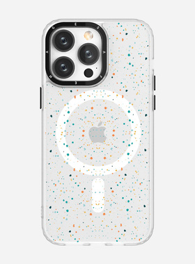 智卡奴 适用于苹果17优盾肤感磁吸手机壳magsafe抗菌 16 pro max 12 13 14plus白色磨砂透明iphone15创意保护