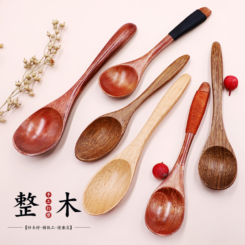 木质汤勺盛汤汤匙小勺