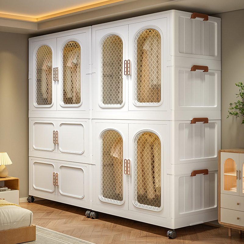 简易衣柜卧室家用衣服收纳柜免安装宝宝衣柜出租屋用可折叠收纳柜