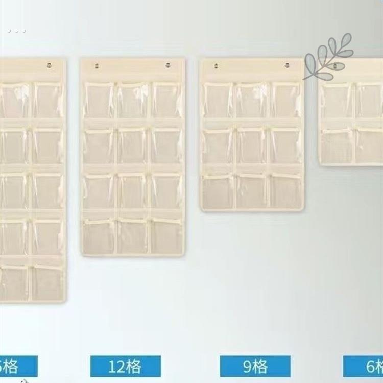 牛津布透明手机收纳袋挂袋接送卡袋手机袋挂墙壁式存放置物袋定做