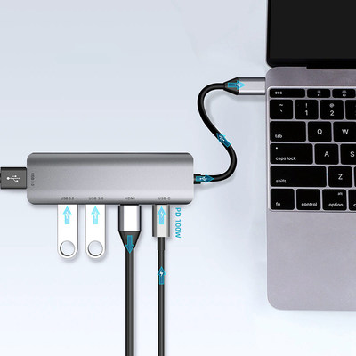 笔记本usb-c转换器多接口拓展坞