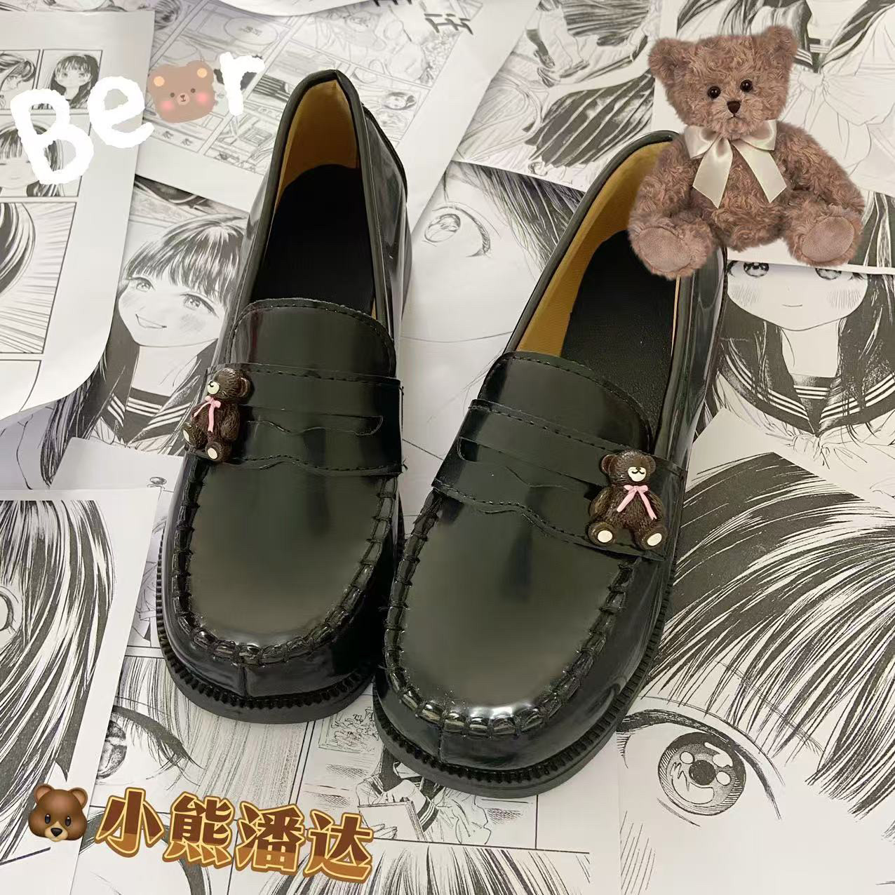 【小熊潘达】正版月之始原创日系学院风校供女jk制服鞋学生软妹鞋