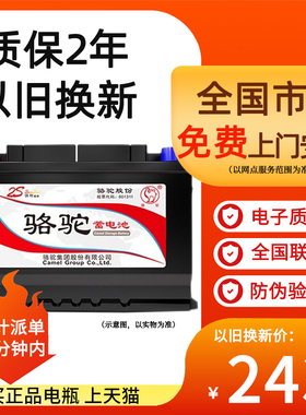 骆驼蓄电池54017卡罗拉途观比亚迪F0雷凌双擎长城C30凌傲汽车电瓶