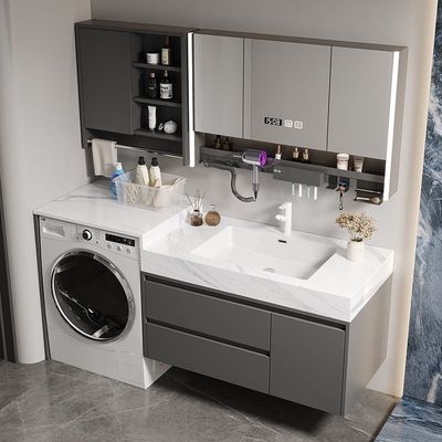 蜂窝铝置物架智能定制洗衣柜一体